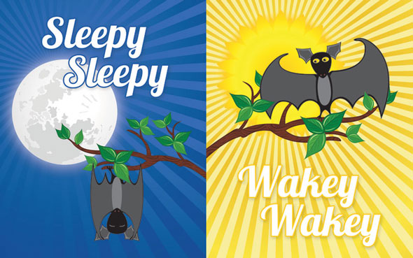 Sleepy Sleepy and Wakey Wakey Etsy-inspired prints