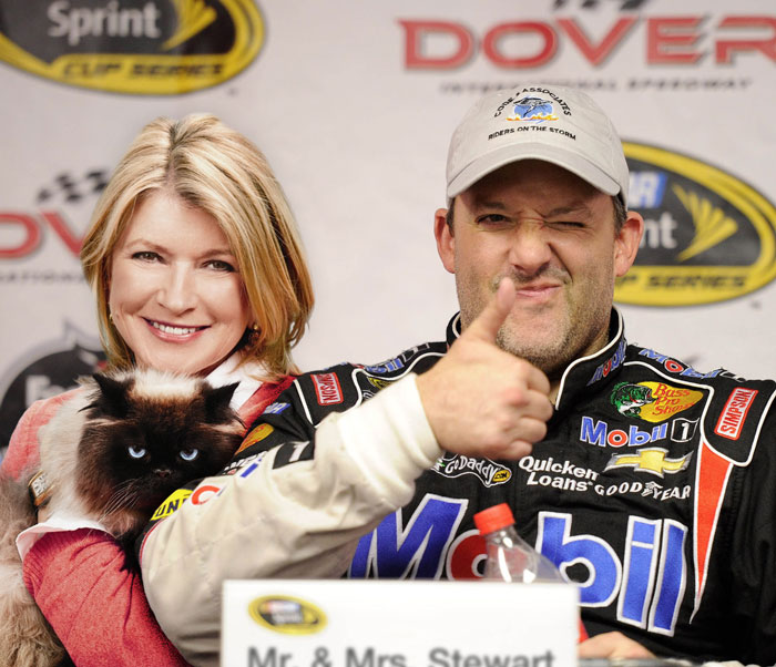 What if Tony Stewart and Martha Stewart were actually married?