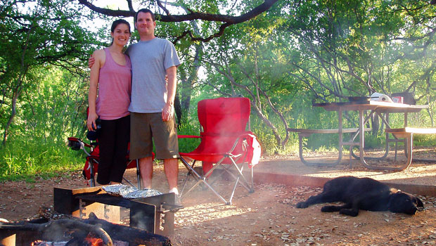 Camping with Dan, Heather and Pepper Poore