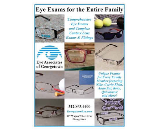 Eye Associates of Georgetown print ad designed by Dan Poore