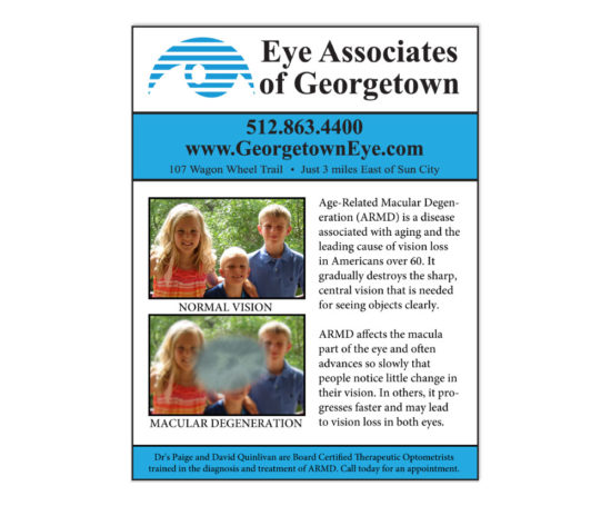Eye Associates of Georgetown print ad designed by Dan Poore