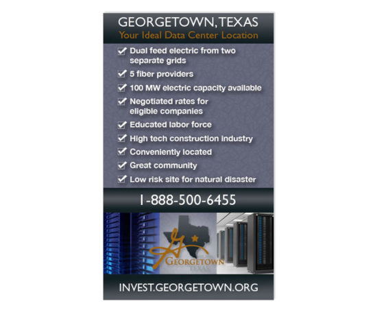 Georgetown Data Center web ad designed by Dan Poore