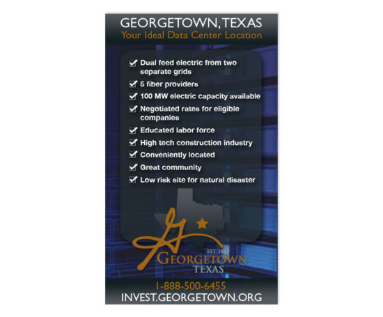 Georgetown Data Center web ad designed by Dan Poore