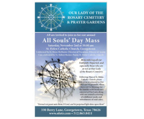 Our Lady of the Rosary Print Collateral