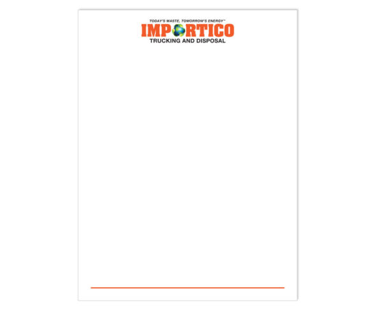 Importico Disposal letterhead designed by Dan Poore