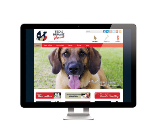 Texas Humane Heroes Website designed by Dan Poore