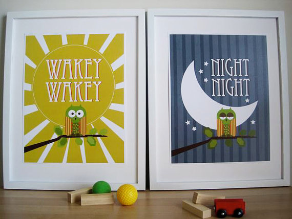 Wakey Wakey and Night Night from Etsy